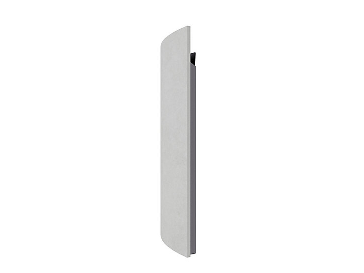 Radiateur électrique à inertie sèche pierre naturelle Mazda Dual Kherr Curve silex pearl 2000W