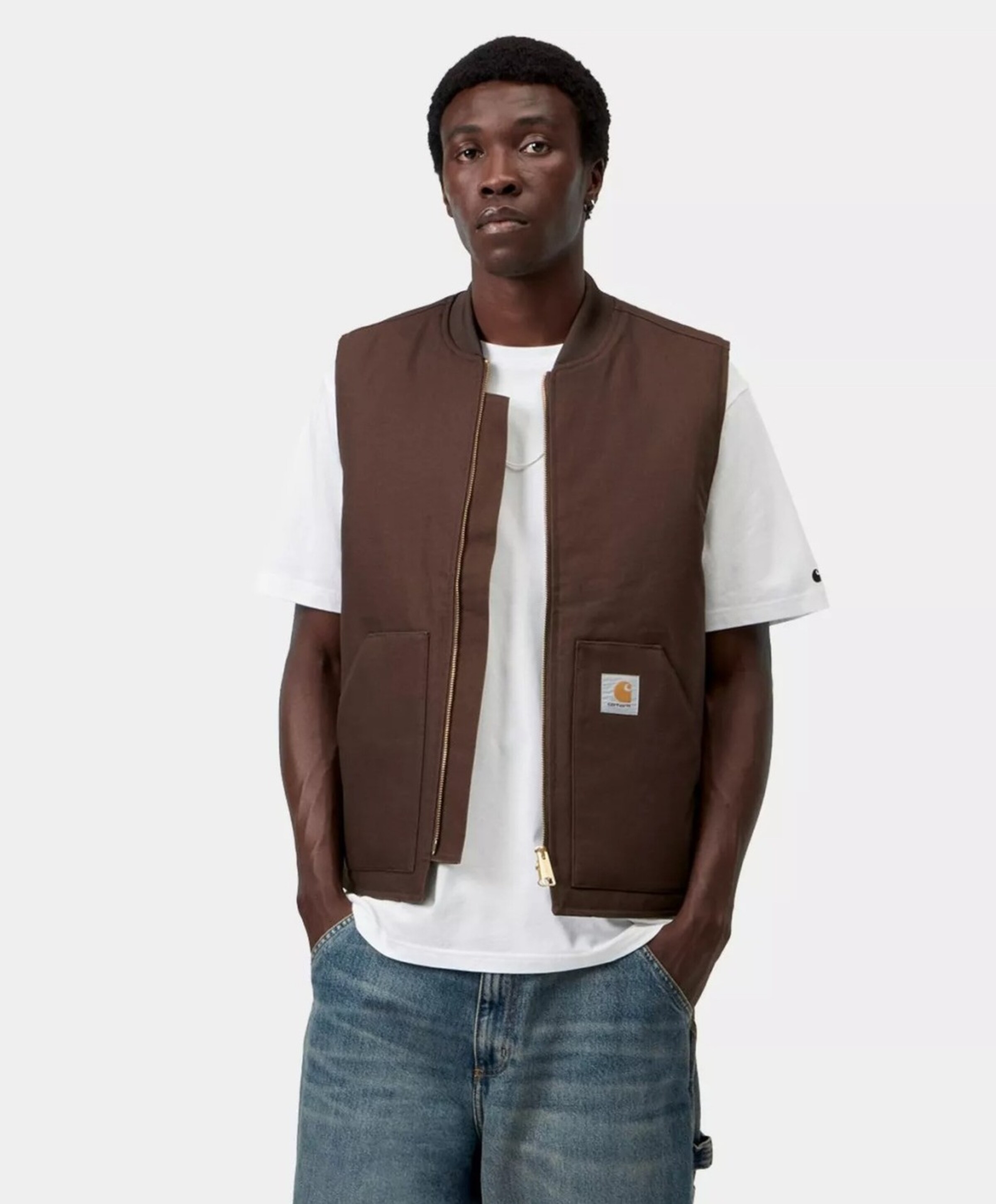 Carhartt WIP Heren bodywarmer bruin