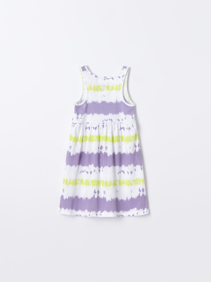 Conjunto com 2 vestidos estampados - Laranja Claro