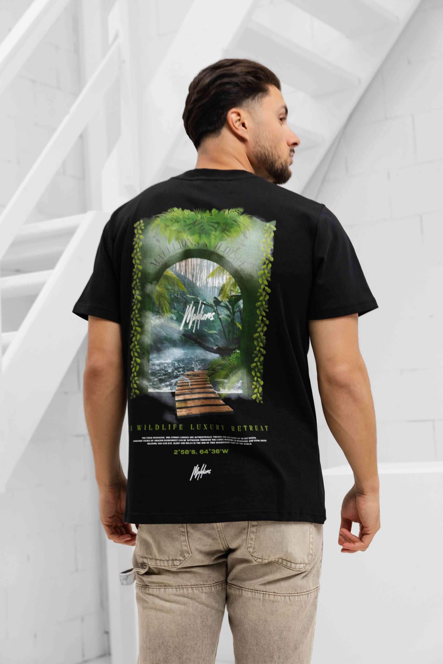 Malelions Retreat T-Shirt Heren Zwart