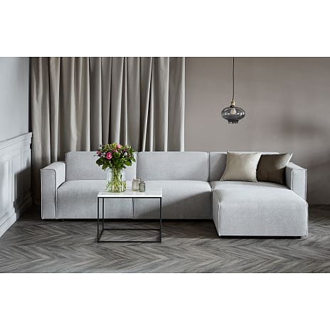 GRO modulsofa med chaiselong - lysegrå