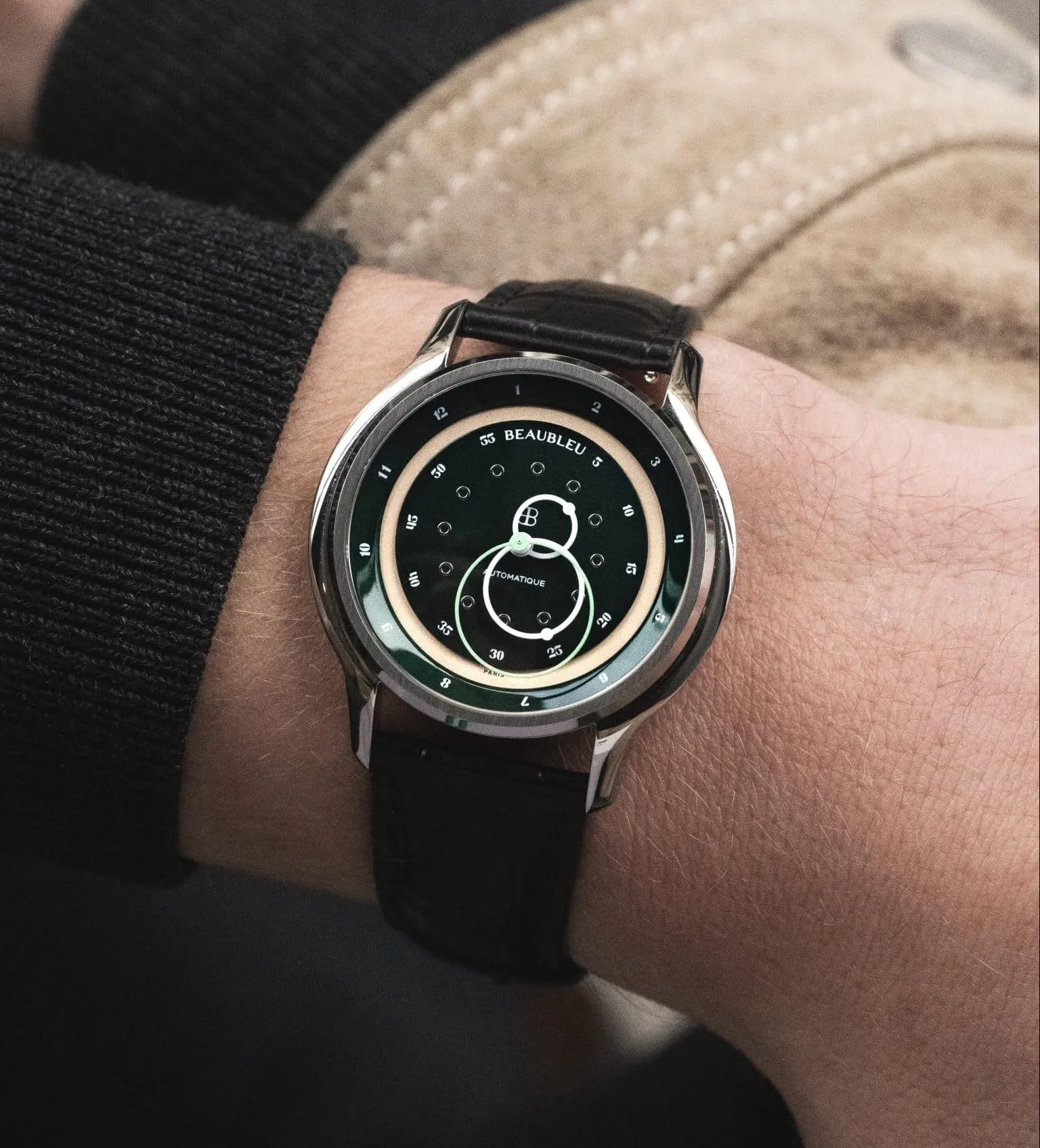 Montre Vitruve GMT Beaubleu Paris