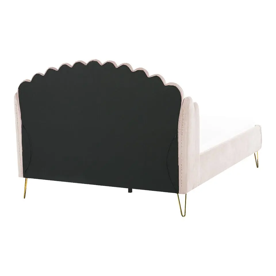 AMBILLOU - Tweepersoonsbed - Goud - 140 x 200 cm - Fluweel