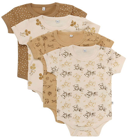 Pippi Baby Body k/æ - 4er-Pack - Whitecap Grey