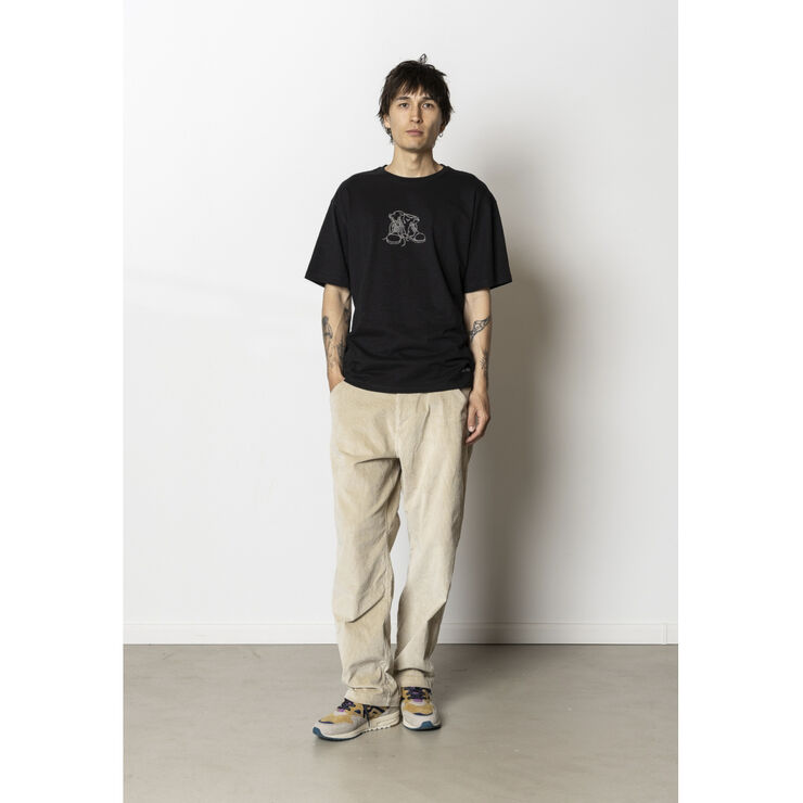 Fat Moose Boot organic T-shirt Black