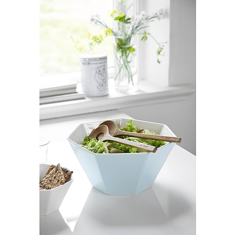 Steel-function Hepta salatskål med bestik - lyseblå