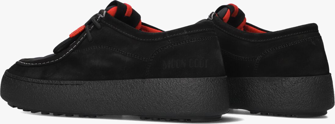 zwarte moon boot veterschoenen mtrack low m