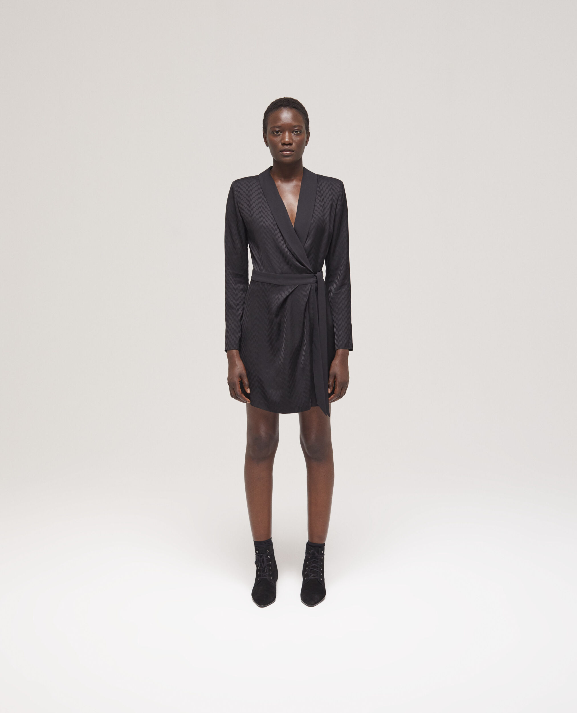 Robe courte portefeuille imprimée