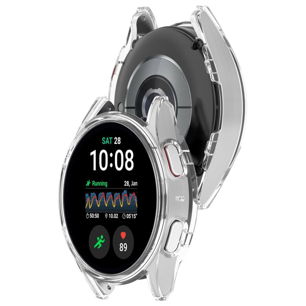 Samsung Galaxy Watch 7 (40mm) Galvanisierte Gummi Bumper Hülle - Transparent