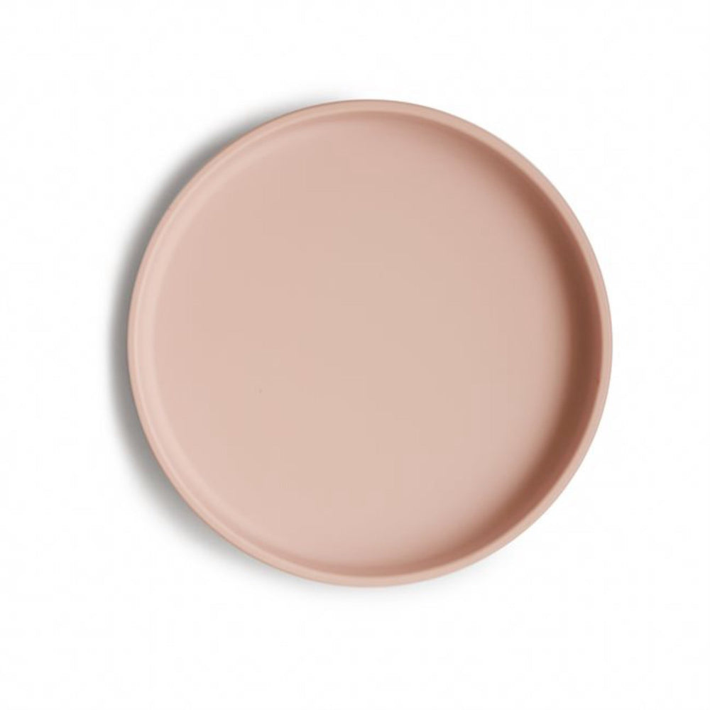 Køb Mushie Blush Classic Silikone Tallerken
