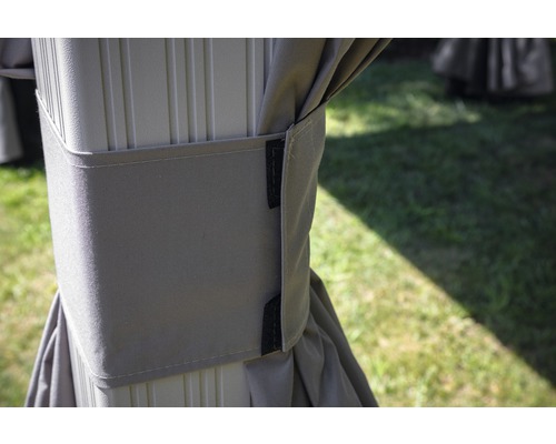 SOJAG Messina paviljoen 12x16 inclusief klamboe 473 x 353 cm champagne