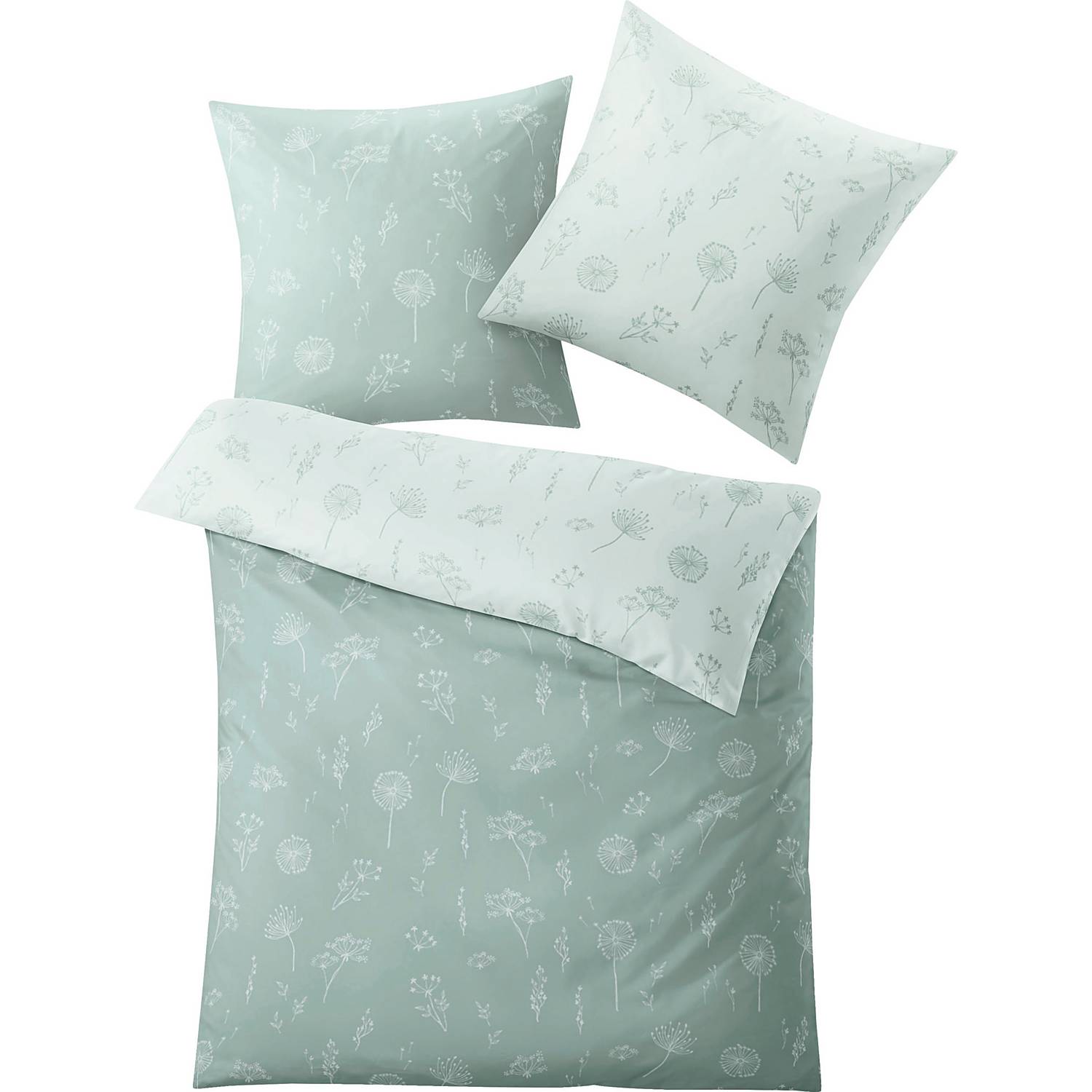 Kleine Wolke Mako-Satin Wendebettwäsche 