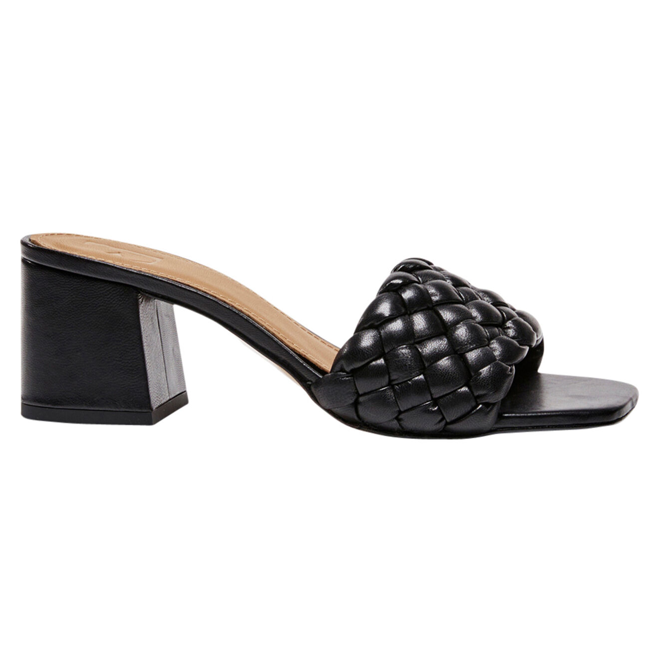 Flattered Mules en Cuir Odessa noires - Talon 5.5 cm