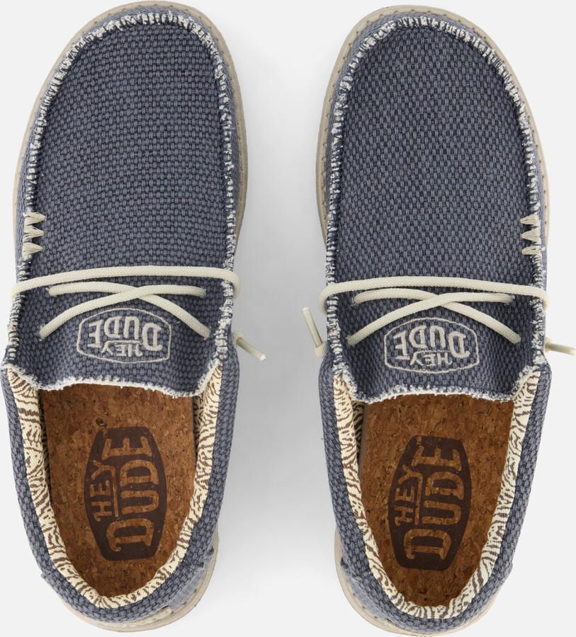 HEYDUDE Instappers Wally Braided Flannel HD40003-1YF Grijs