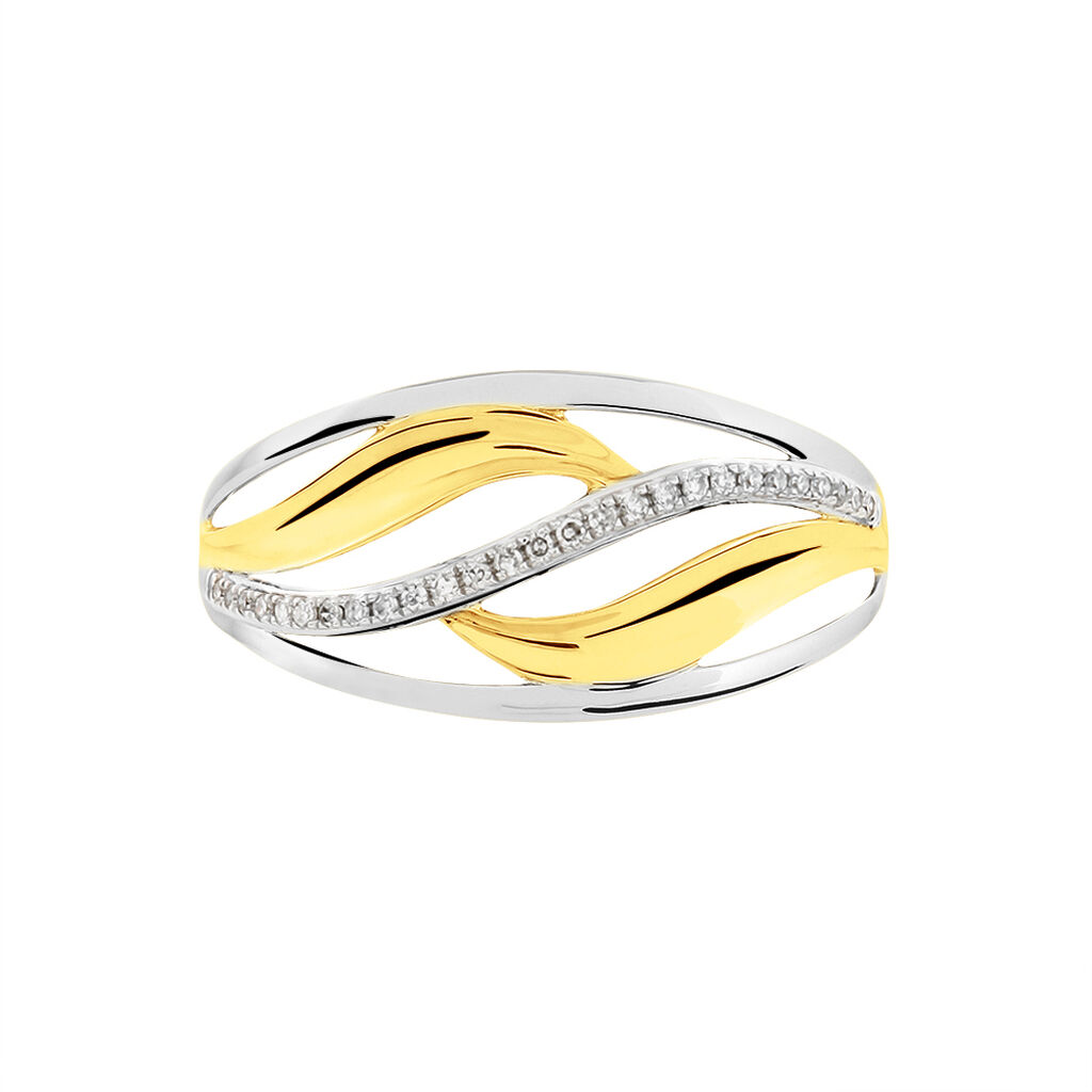 Bague Volcania Or Bicolore Diamant