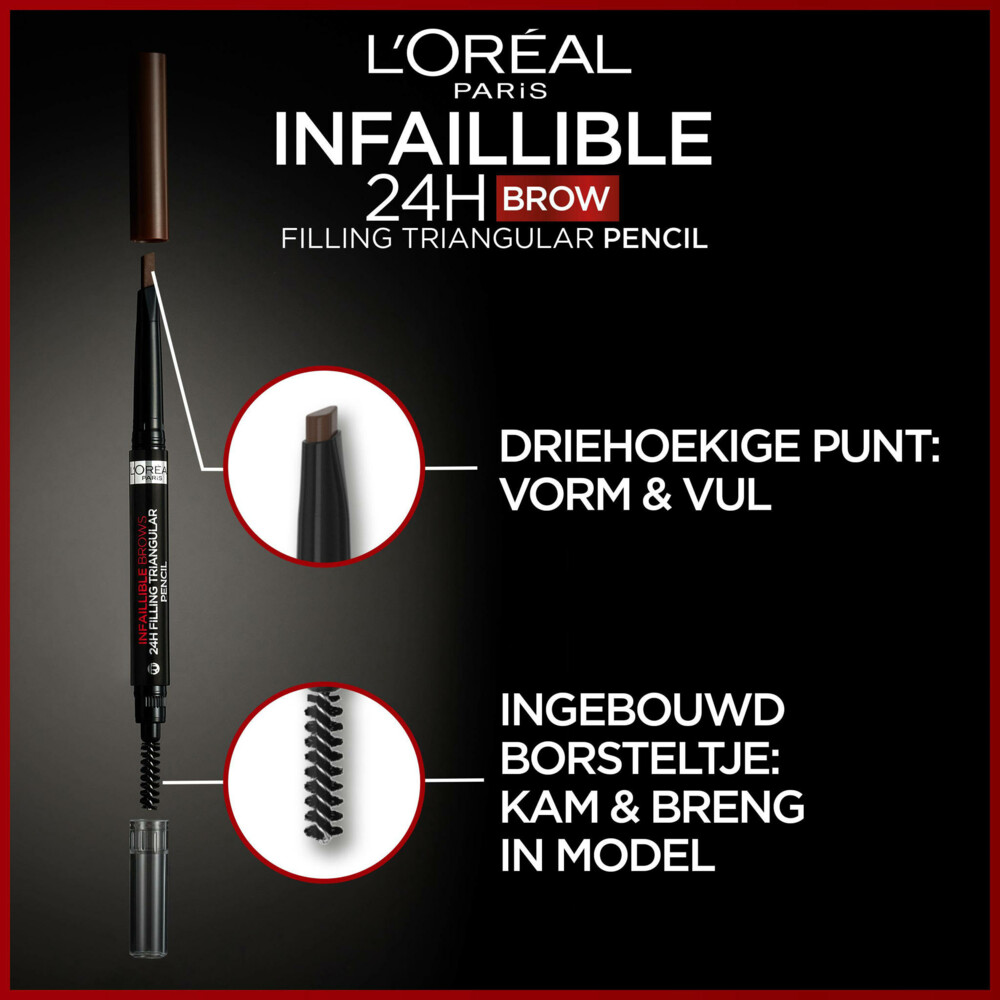 L'Oréal 24H Brow Filling Triangular Pencil 7.0 Blonde1 ml