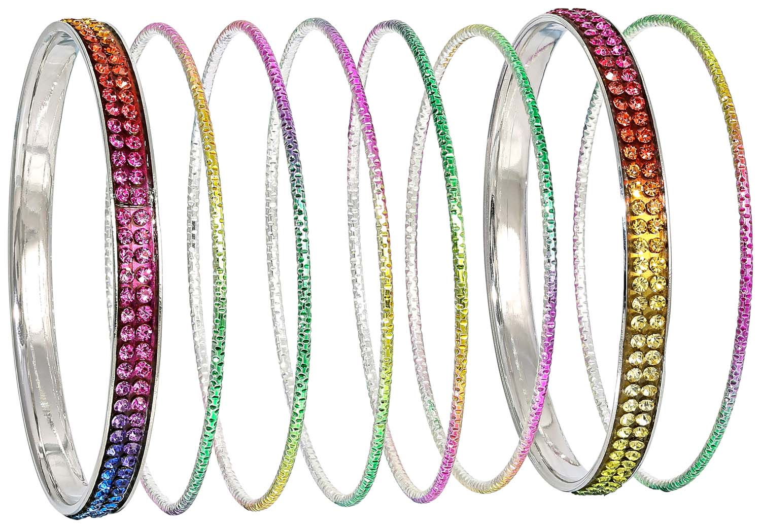 Armreif-Set - Metallic Statement