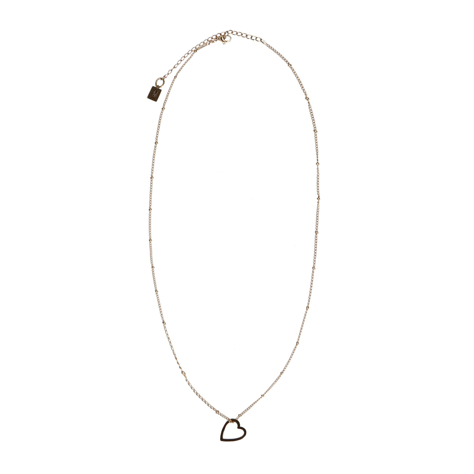 Gouden ketting met hartje