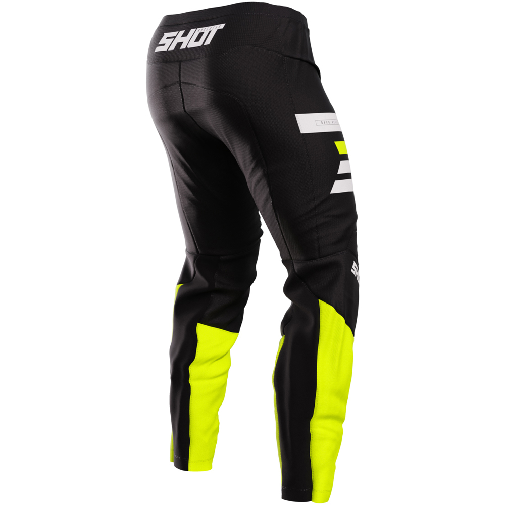 Shot - Pantalon Devo Reflex Noir / Jaune fluo