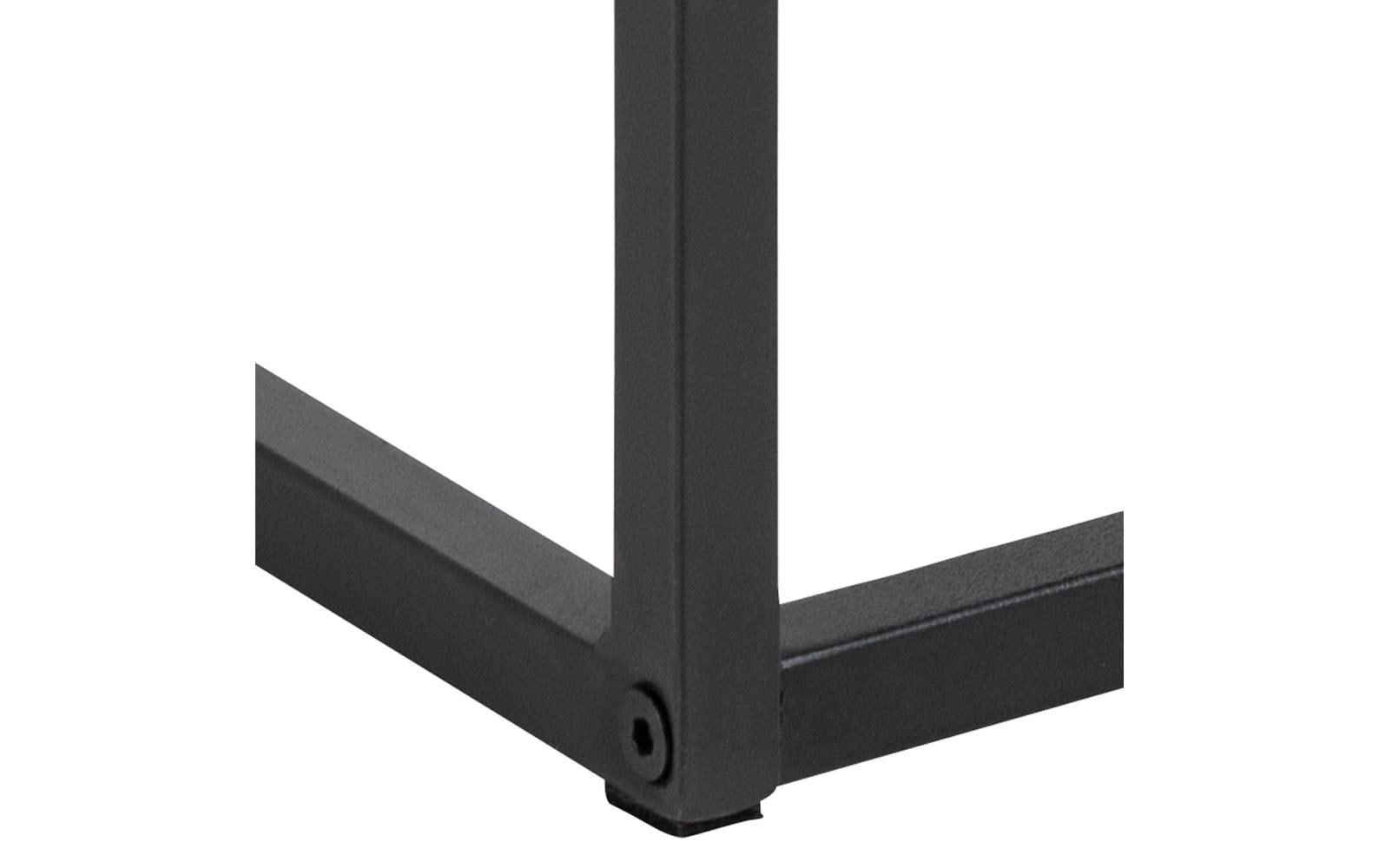 Nachttisch Randolf 40 x 35 x 60 cm, SchwarzNachtschrank
