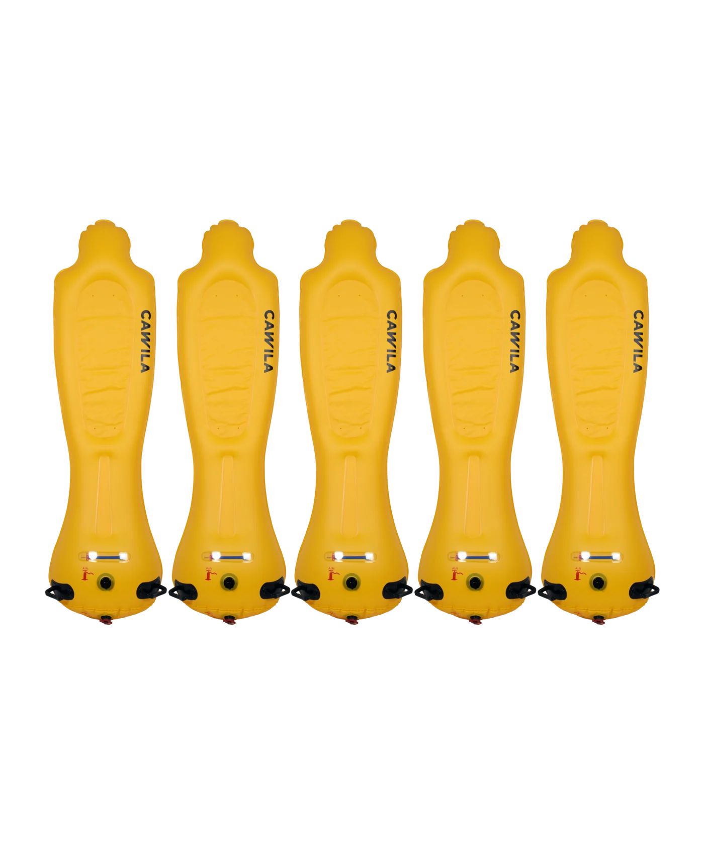 Cawila LIGA Airdummies | 5er Set | 1,85 | Gelb | Inkl. Tasche und Pumpe