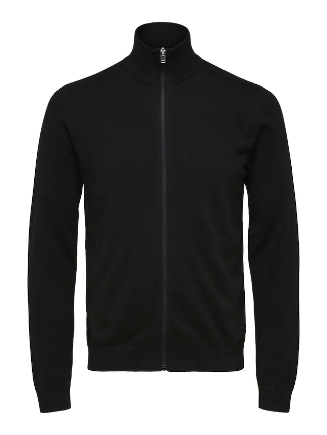 SELECTED HOMME Strickjacke »SLHBERG FULL ZIP CARDIGAN NOOS«