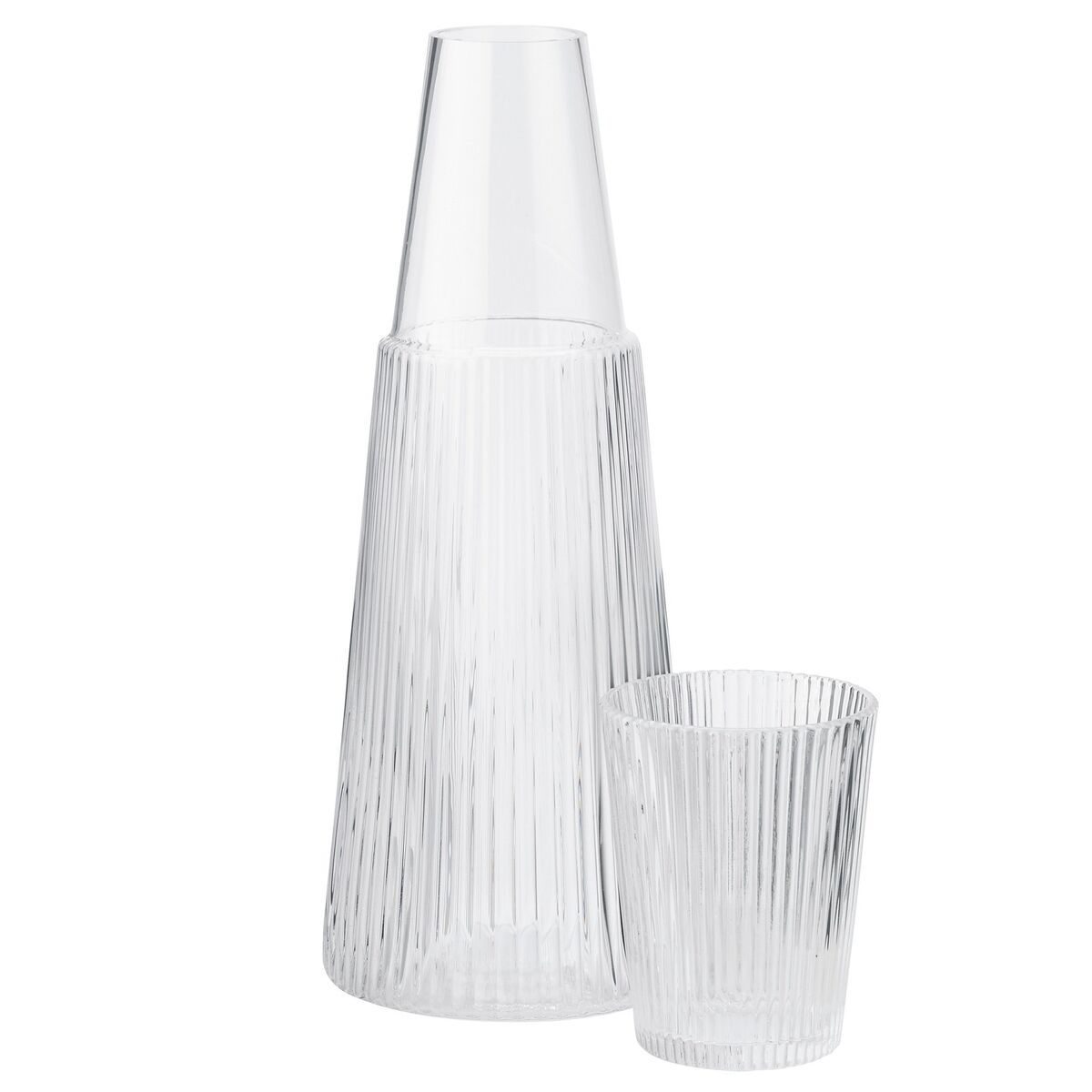 Pilastro karaffel med glass, 1 liter, clear
