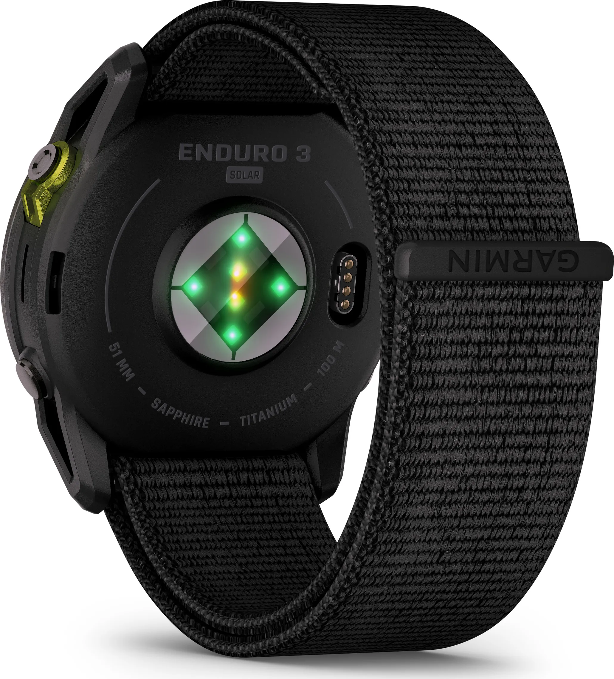 Garmin Enduro 3 Carbon Grey DLC Titanium/Black UltraFit Nylon Strap