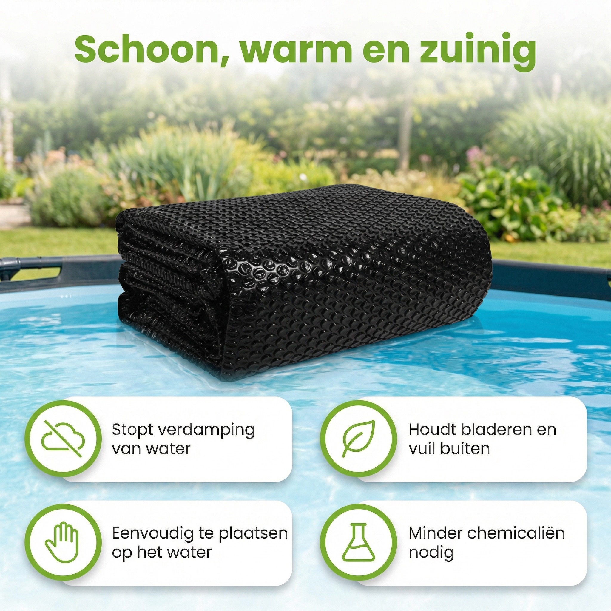 Comfortpool Pro ø366 cm afdekzeil - Black