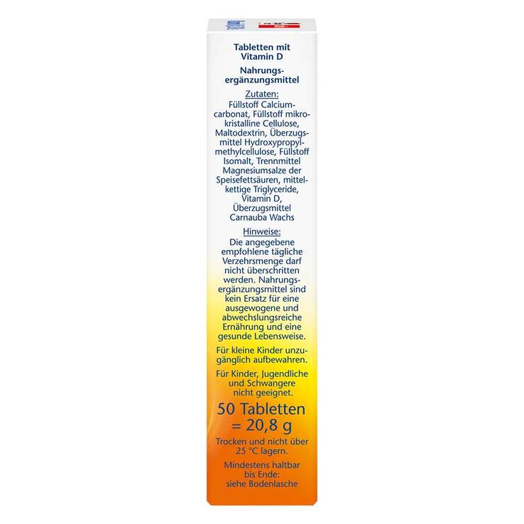 Doppelherz Vitamin D3 2000 I.E. Tabletten, 50 St