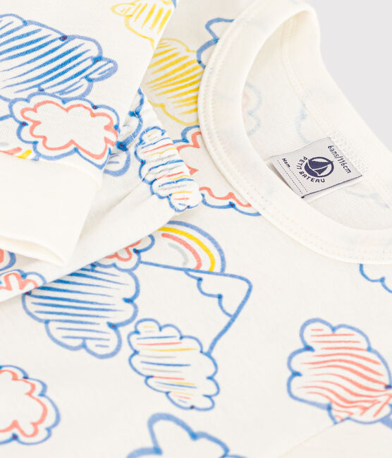 Pyjama ajusté en coton imprimé arc-en-ciel enfant