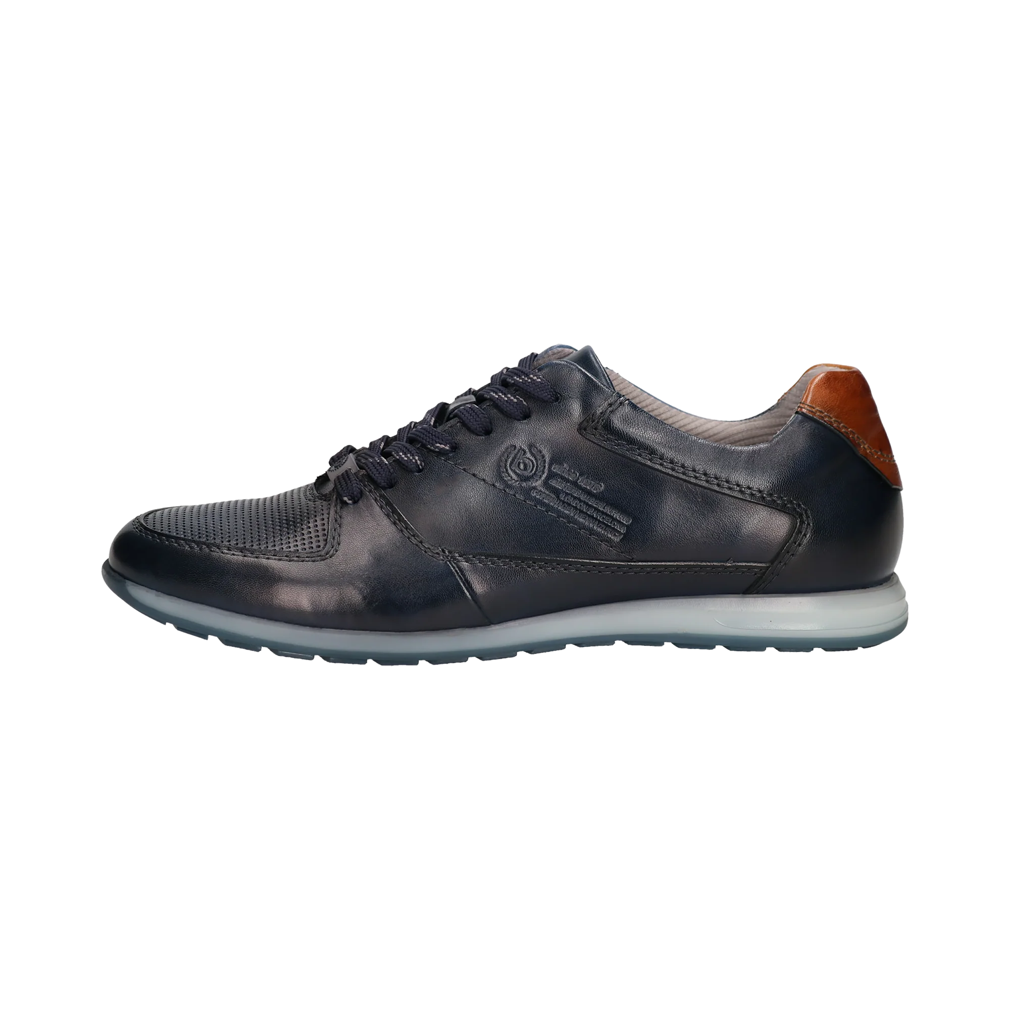 Leder Sneaker dunkelblau