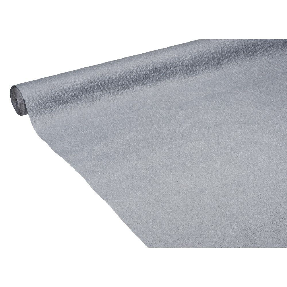 Nappe gauffrée gris clair en papier 20 m