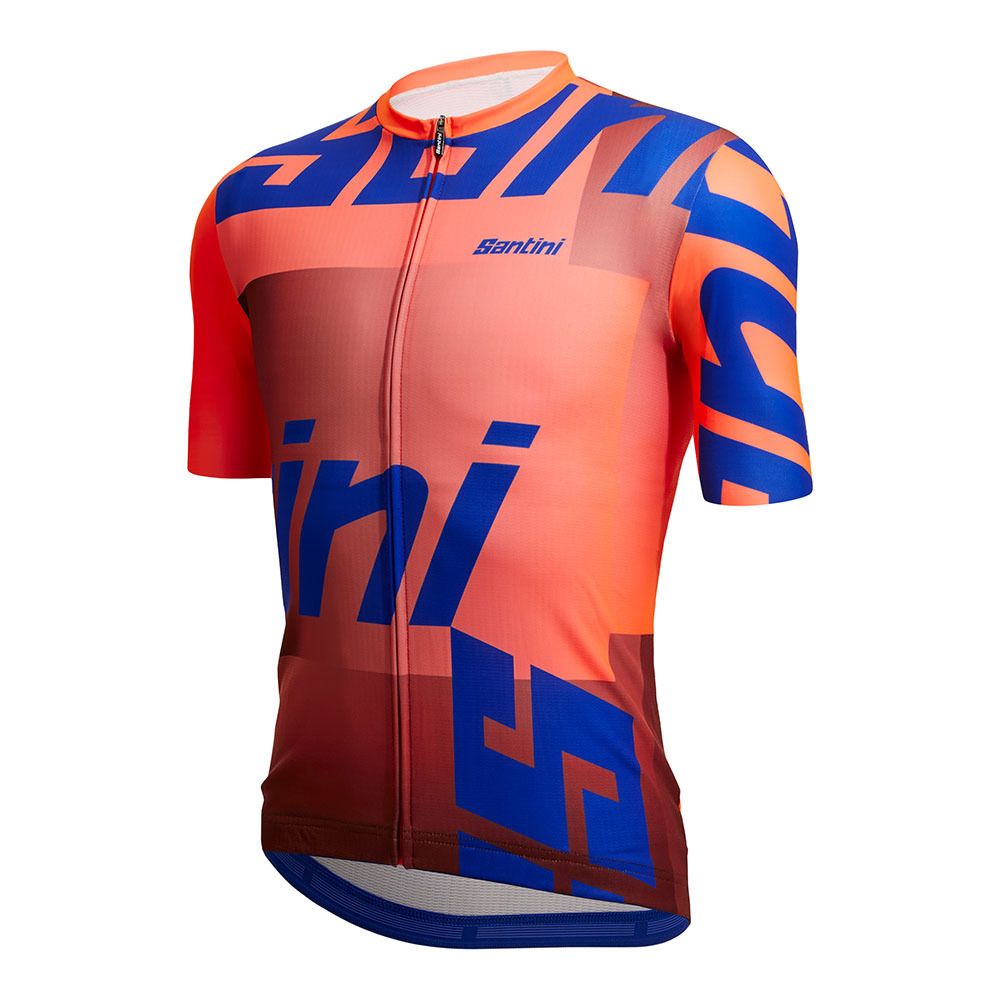 Santini KARMA LOGO - Maillot Homme orange fluo