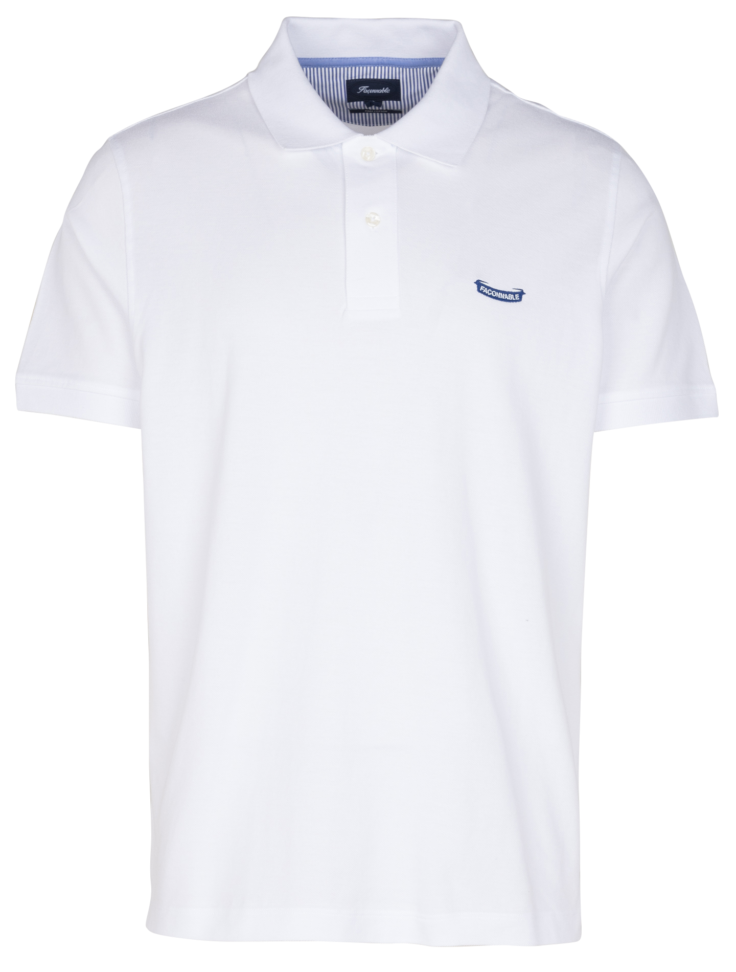 Polo regular-fit en coton piqué | Blanc