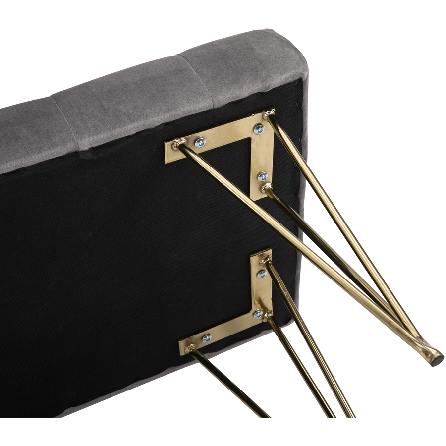 HOMCOM Sitzbank im eleganten Design grau