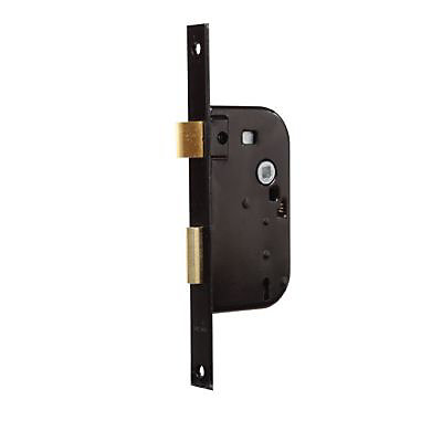 Serrure à encastrer Bricard bout carré noir axe 50 mm