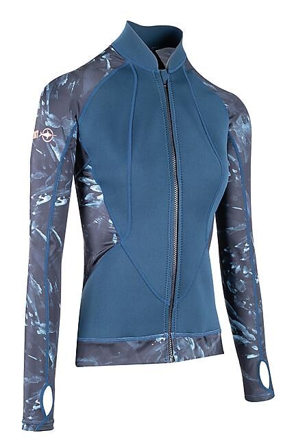 BEUCHAT - VESTE ZIPPEE ATOLL SEAWEED FEMME