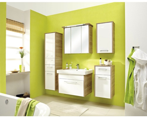 LED spiegelkast pelipal Prato II 75cm eiken naturel horizontaal 045.467569 IP 20