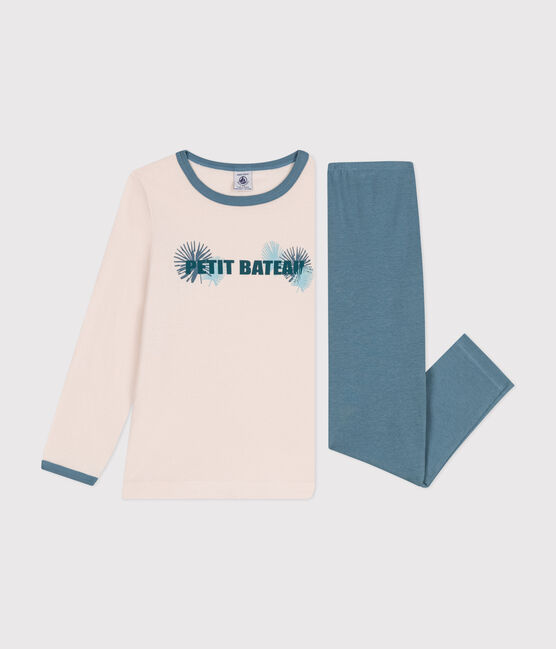 Pyjama manches longues fille en coton