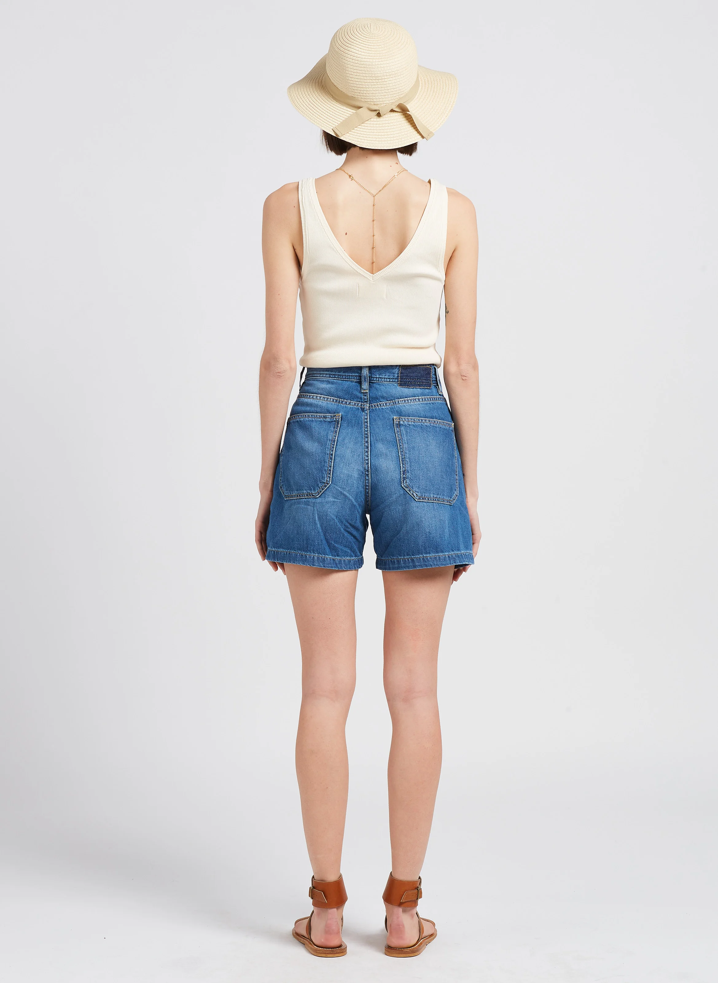 MARY - Short en jean| Bleu