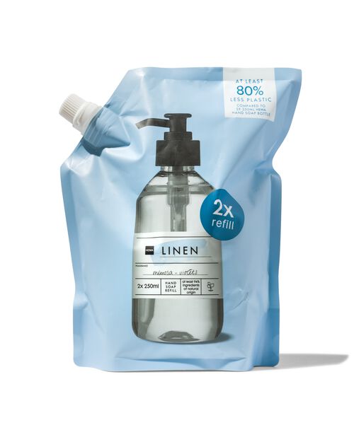 recharge savon mains linen 500 ml