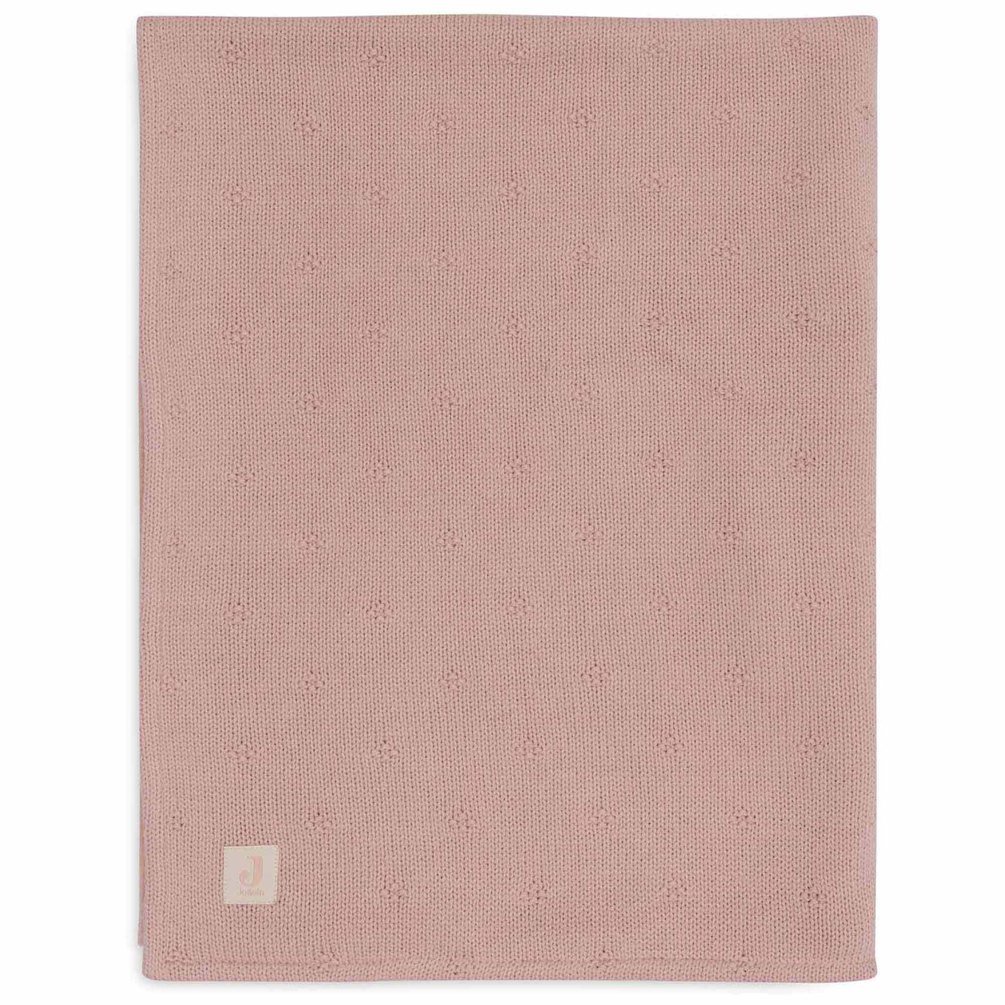 Jollein ledikantdeken cosy knit roze