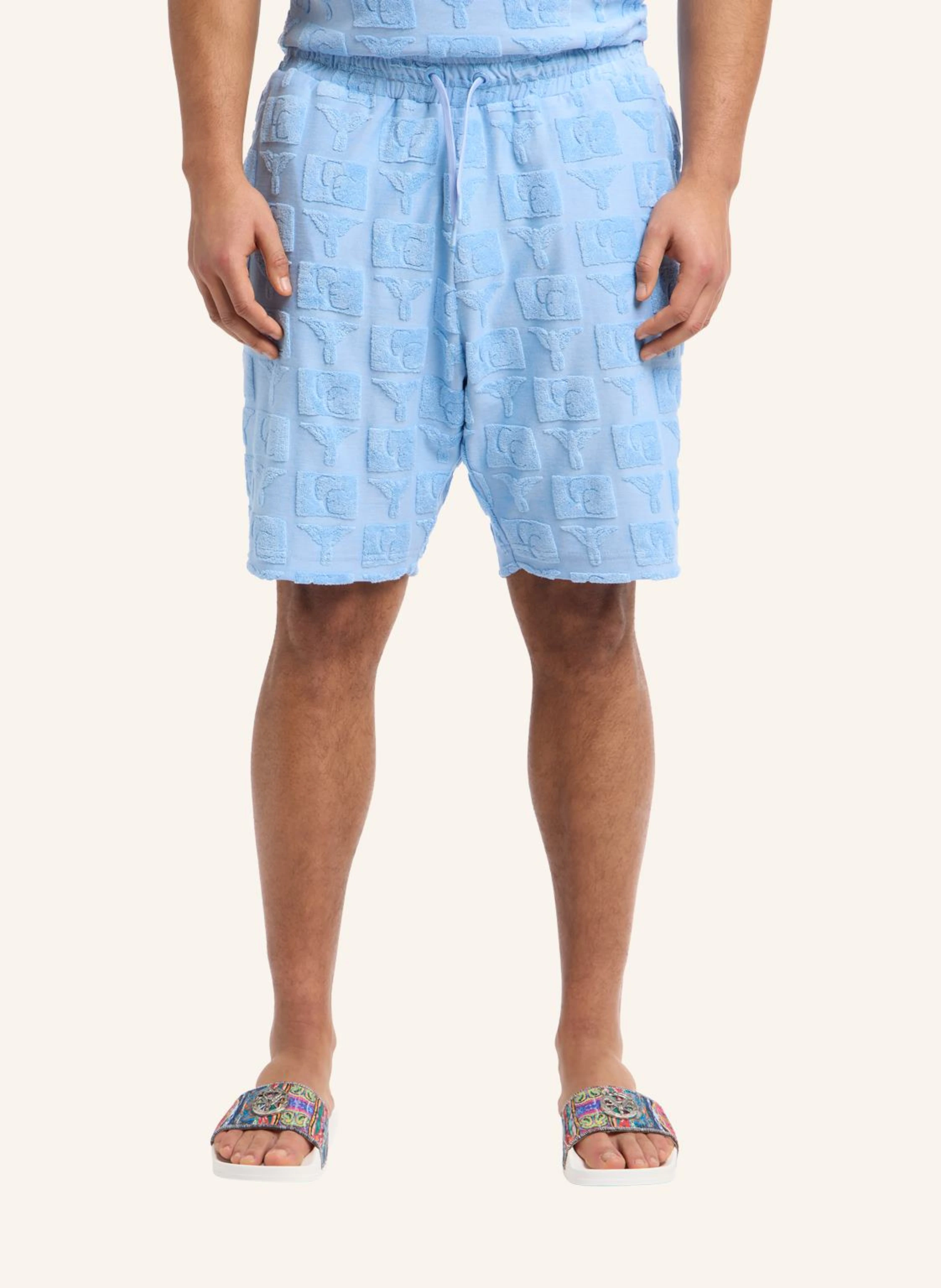 CARLO COLUCCI Oversize Short mit Frotteeinsätzen EGARTER