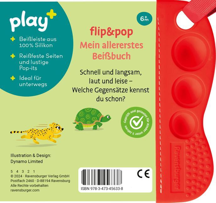 Ravensburger, play+ flip&plop: Erste Gegensätze (Mein allererstes Beißbuch)