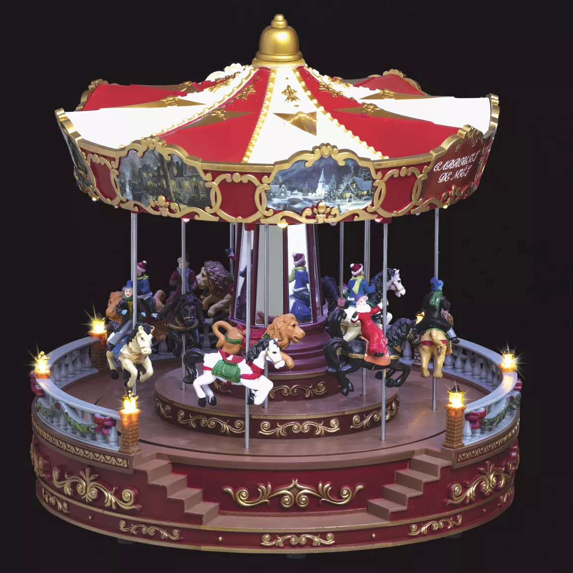 Carrousel lumineux, animé et musical Carrousel de fête foraine