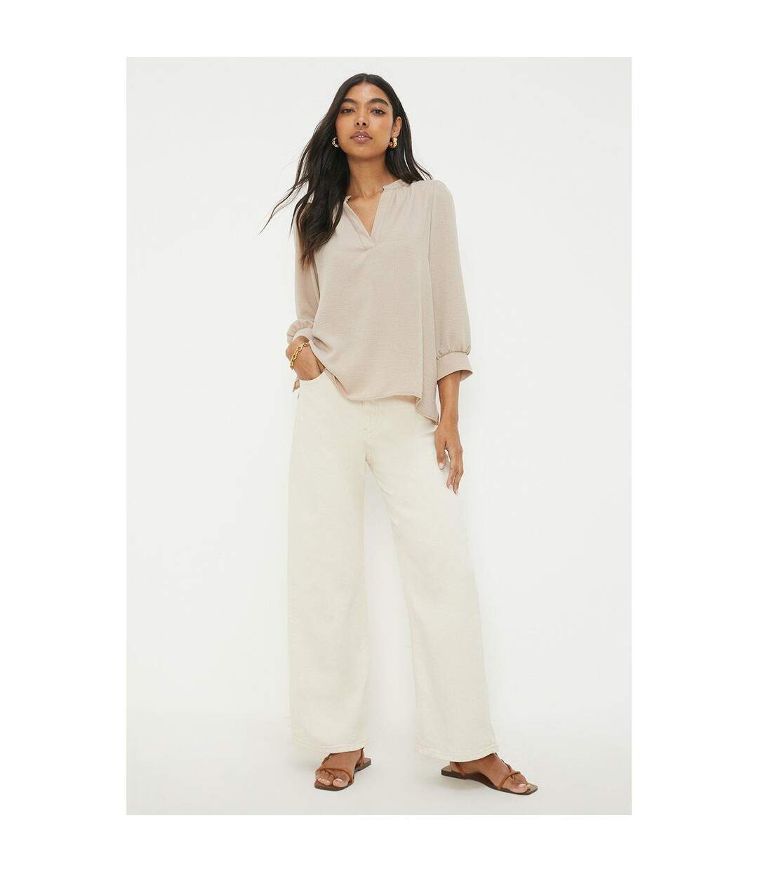 Dorothy Perkins - Chemisier - Femme (Brun-beige) - UTDP175