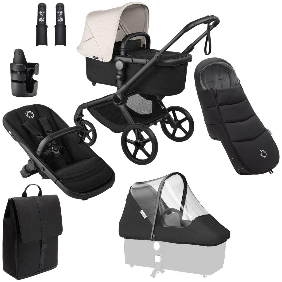 bugaboobugaboo   Fox 5 Renew Essential Bundle black heritage black misty white