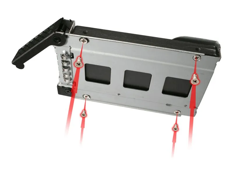 ICY Dock ToughArmor MB994IKO-3SB - Hus til lagringsenhed - SATA 6Gb/s / SAS 12Gb/s - SATA 6Gb/s - sort