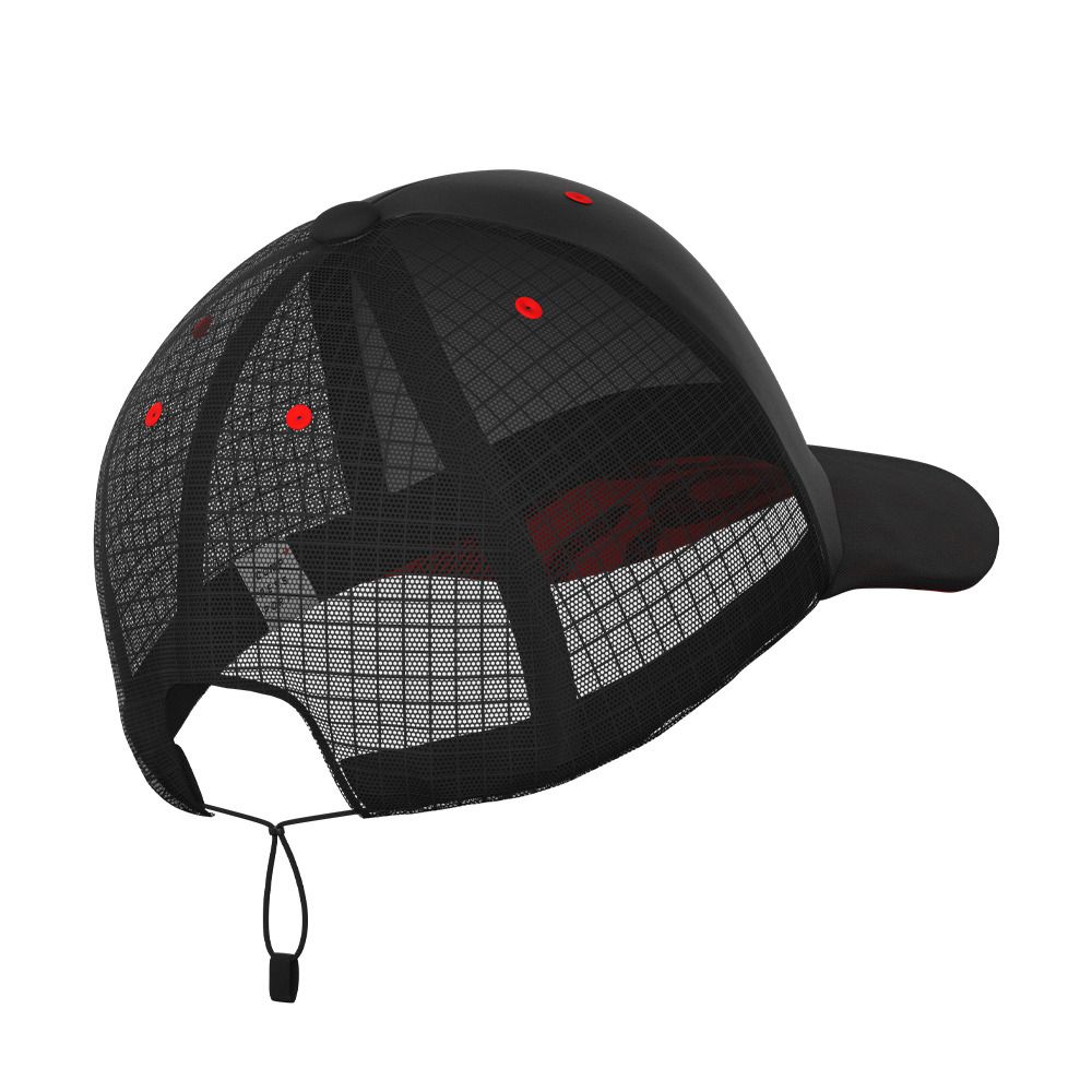 Compressport RACING TRUCKER - Casquette black/red